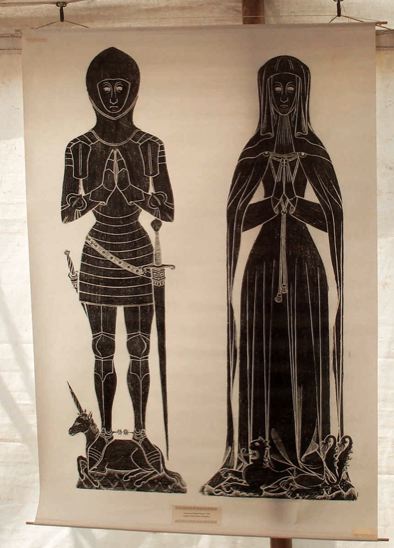 Thomas Chaucer and wife effigies